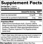 Bacopa, Alpha-GPC & Huperzine A Capsules
